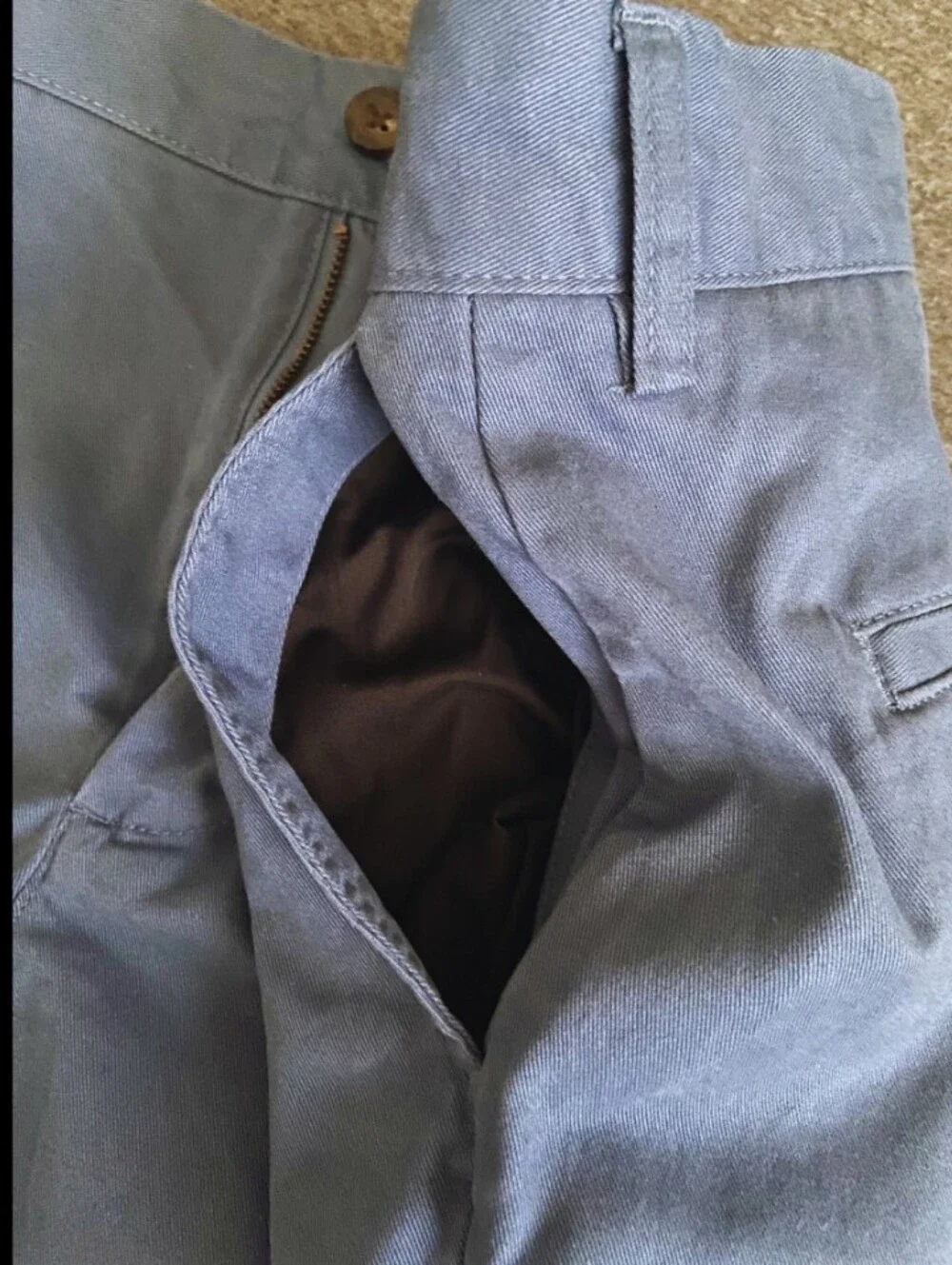 Men’s Chino Shorts - Deep Blue Color